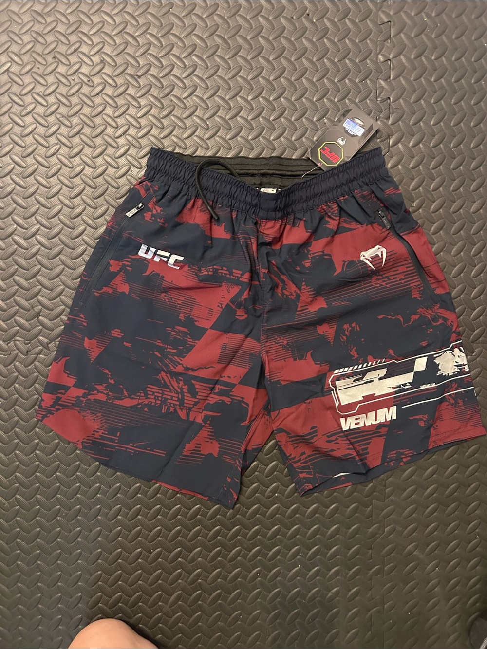 Venum Men’s Red & Black Athletic Training Shorts